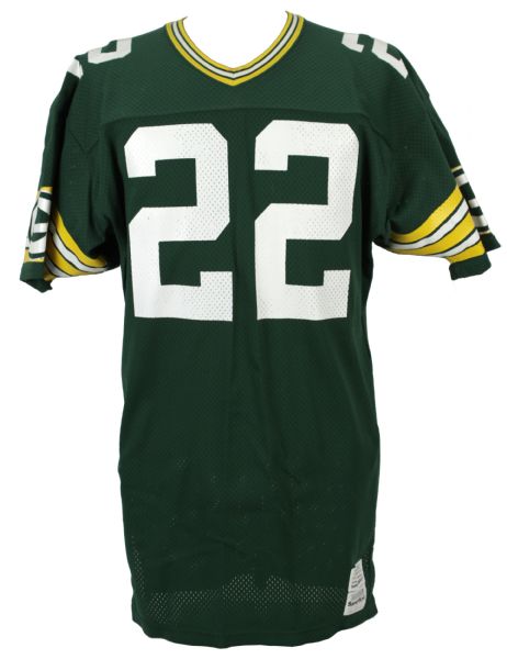 1984-86 Mark Lee Green Bay Packers Game Worn Jersey w/Repairs (Scott Waters/MEARS LOA)