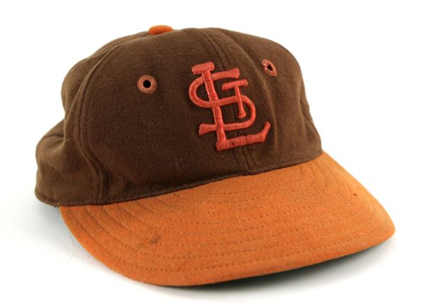 1950-51 St. Louis Browns Game Worn Cap – 2 Year Style (MEARS LOA)