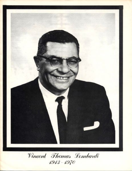 1970 Vince Lombardi Green Bay Packers Funeral Program