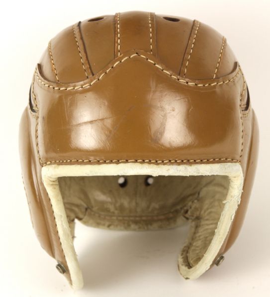 1940s Vintage Leather Football Helmet 