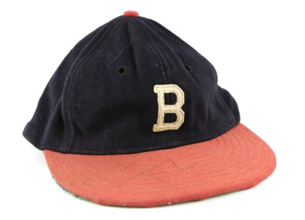 1946-52 Unknown Player Boston Braves Game Worn Cap (MEARS LOA)