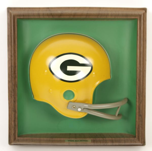 1969-70 Circa Green Bay Packers NFL Football Helmet Plaque