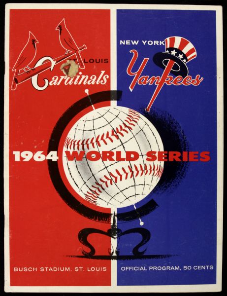 1964 World Series Program & Game 2 Ticket Stub 