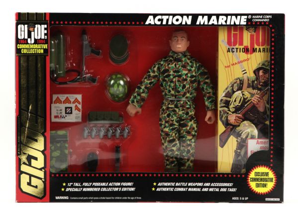 1994 GI Joe Action Marine 12" MIB Action Figure 18" x 15"