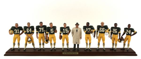 1999 Danbury Mint Green Bay Packers 1966 Lineup (10 Figures)