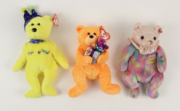 1990s Collection of 14 Beanie Babies w/Princess Diana 