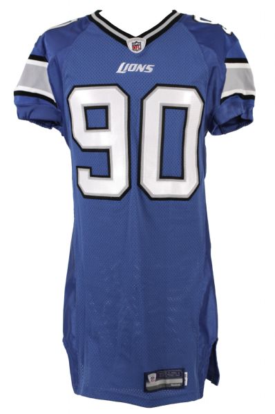 2011 Ndamukong  Suh Detroit Lions Signed Authentic Jersey w/NFL Auctions PSA/DNA Sticker