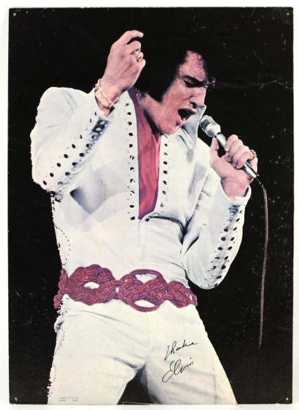 1960s Elvis Presley 20" x 29" Poster On Thick Cardboard Posterboard 