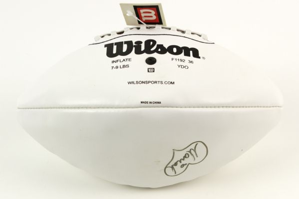 2002 Mariah Carey Signed White Panel Football - JSA 