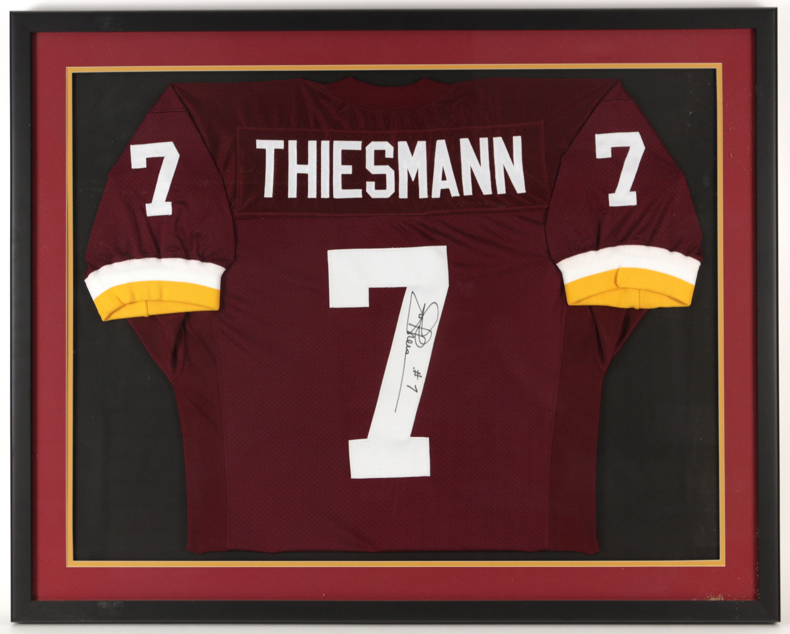 framed redskins jersey