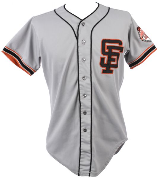 1984 Greg Minton San Francisco Giants Game Worn Road Jersey (MEARS LOA)