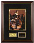 1972 Elvis Presley 18" x 23" Framed Display w/ Ticket from First Milwaukee Appearance