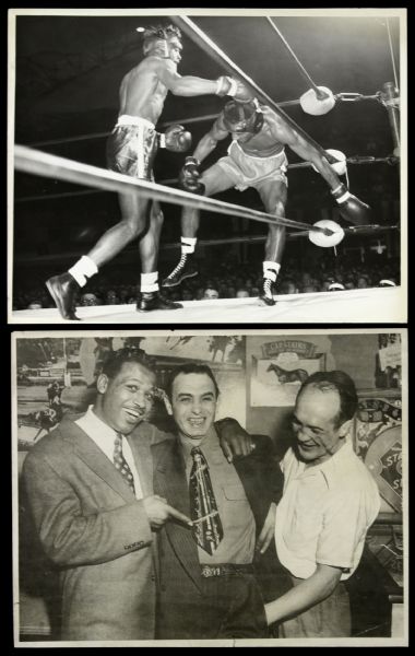 1950s-60s Boxing Oversized Photo Collection - Lot of 90