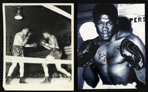 1970s-90s Boxing Autograph Collection - Lot of 50 w/ Joe Louis, Jake LaMotta, Emile Griffith & More (MEARS LOA)