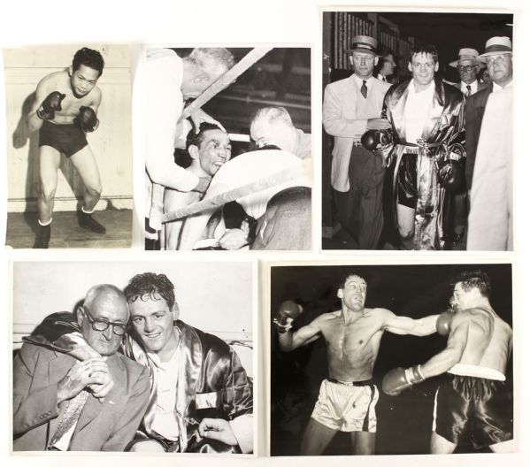 1930s-50s Boxing Oversized Photography Collection - Lot of 19