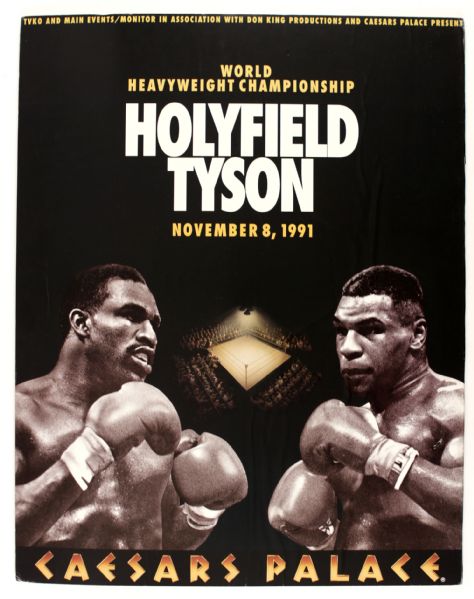 1987-2005 lot of 53 Mike Tyson fight posters Douglas Holyfield Spinks 