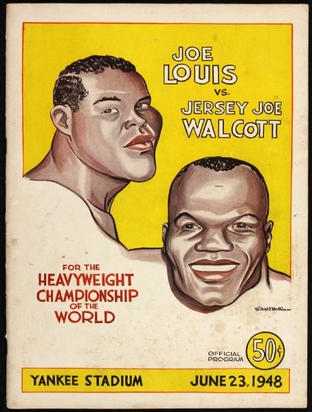 1948 Joe Louis vs. Jersey Joe Walcott Heavyweight Championship Program