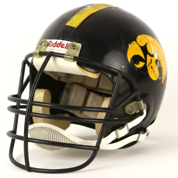 1985 circa Iowa Hawkeyes #20 Game Used Football Helmet w/ ANF Decal (MEARS LOA)