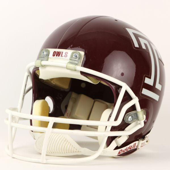 1994-95 Temple Owls Game Worn Football Helmet (MEARS LOA)