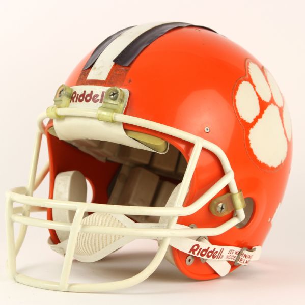 1980s circa Clemson Tigers Game Worn Football Helmet (MEARS LOA)