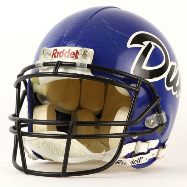 1996 Duke Blue Devils Game Worn Football Helmet (MEARS LOA)