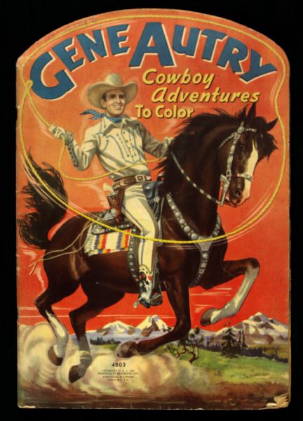 1941 Gene Autry Cowboy Adventures to Color Oversized Coloring Book