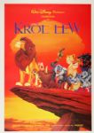 1994 Disneys The Lion King Original Movie Poster Polish Version Krol Lew 26" x 38" 