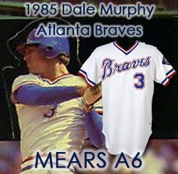 1985 Dale Murphy Atlanta Braves Game Worn Home Jersey (MEARS A6) w/ 20th Season Patch