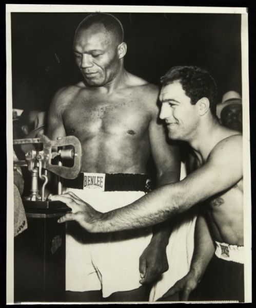1952-53 Rocky Marciano Jersey Joe Walcott Original 6" x 7" Photo