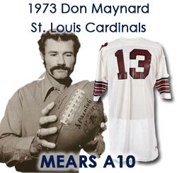 1973 Don Maynard St. Louis Cardinals Game Worn Road Jersey (MEARS A10)