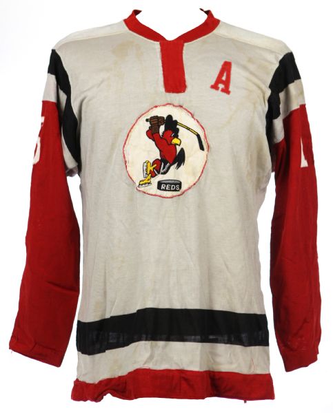 1970s circa Providence Reds #16 AHL Game Worn Hockey Jersey (MEARS LOA)