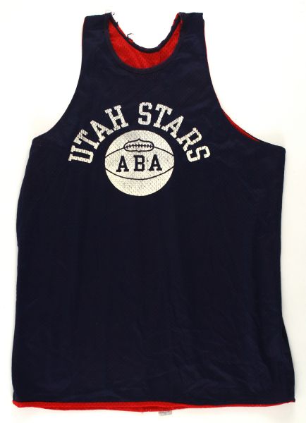 1970 circa Utah Stars ABA Game Worn Collection - Lot of 3 w/ Practice Jersey, Warm Up Pants & Sneakers (MEARS LOA)