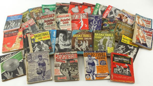 1922-79 Basketball Guide & Record Book Collection - Lot of 82