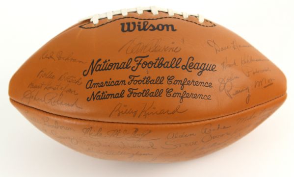 1974 Green Bay Packers Facsimile Stamped Team Signed Football 