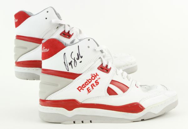 1990s (early) Dominique Wilkins Atlanta Hawks Signed Game Worn Reebok Showtime Sneakers (JSA)