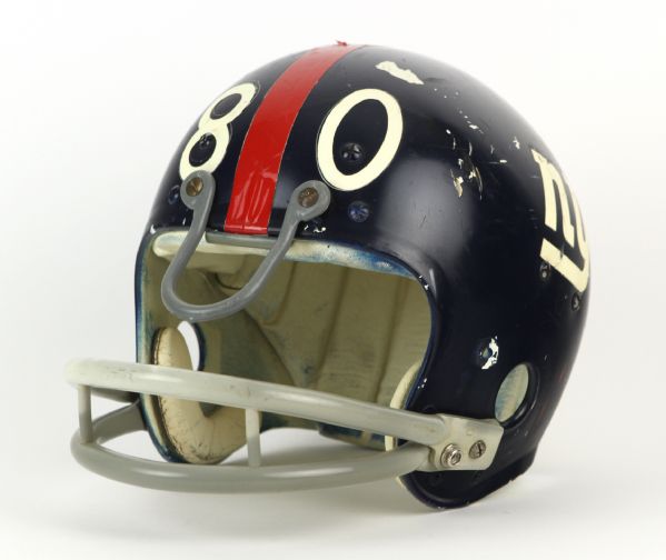 1971-74 Henry Reed New York Giants Game Worn Football Helmet (MEARS LOA)