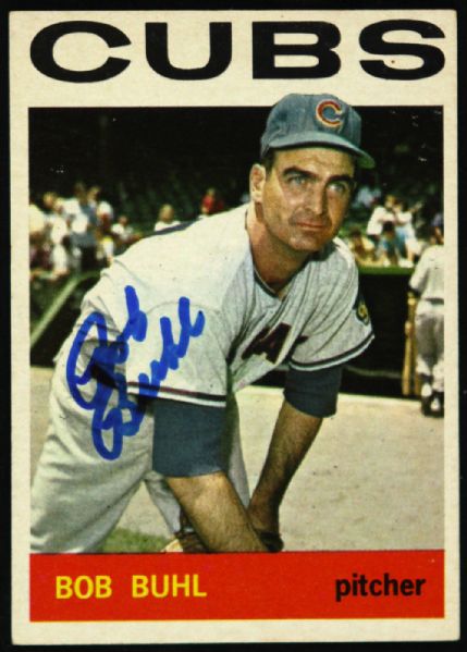 Lot Detail 1962 66 Bob Buhl Chicago Cubs Baseball Card JSA