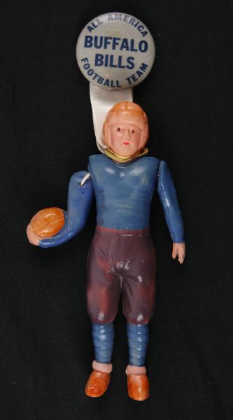 1946-49 Buffalo Bills AAFC Celluloid Football Charm 5" Figurines