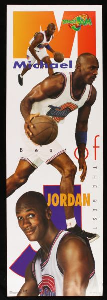1996 Michael Jordan Space Jam "The Best of Michael Jordan" 12" x 36" Poster 