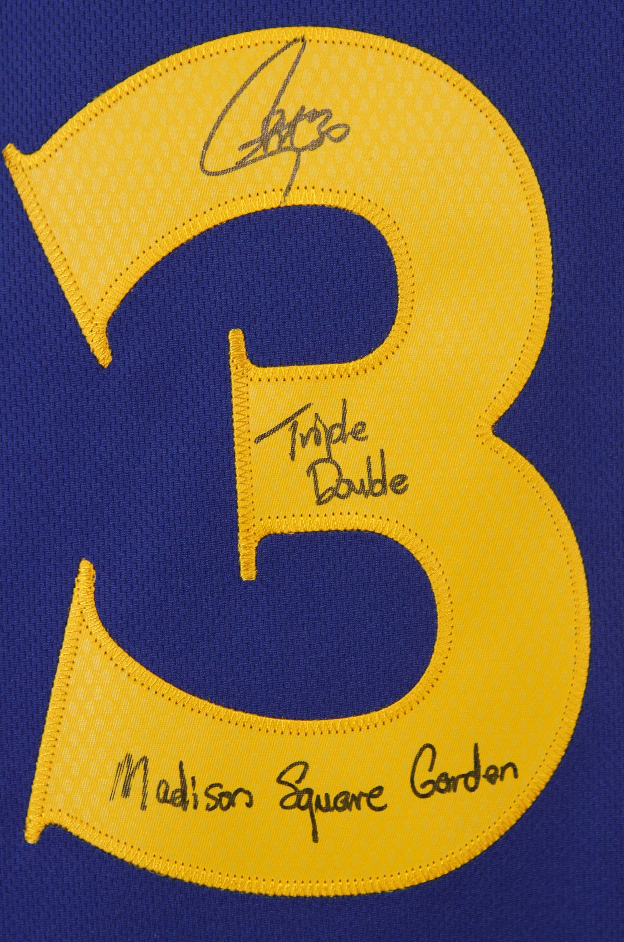 steph curry autographed jersey