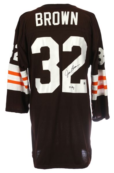 1990s Jim Brown Cleveland Browns Signed Jersey (JSA)