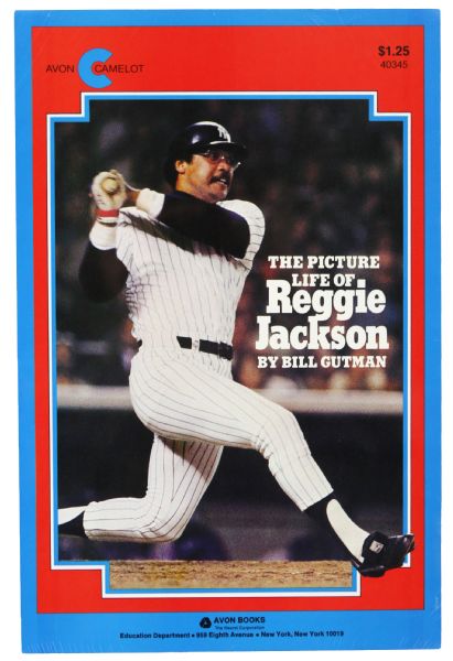 1984 Reggie Jackson New York Yankees "The Picture Life of Reggie Jackson" 10" x 16" Avon Books Poster