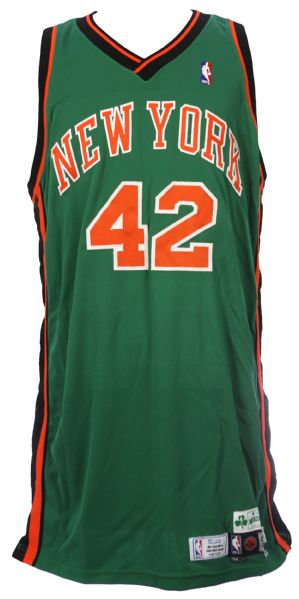 2009 (March 18) David Lee New York Knicks Game Worn St. Patricks Day Jersey (MEARS LOA/MeiGray)