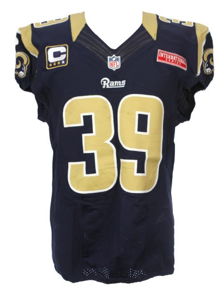 2012 (October 28) Steven Jackson St. Louis Rams Wembley Stadium Game Worn Home Jersey (MEARS LOA)