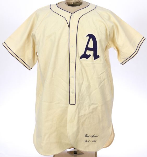 1984 Ernie Accorsi Philadelphia Athletics Jersey (MEARS LOA)