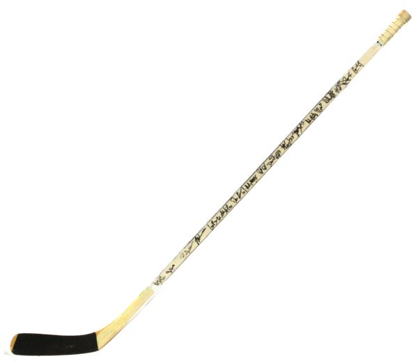 1960s-90s Hockey Stick Collection - Lot of 3 w/ 2 Signed Including Bobby Orr & Boston Bruins Multi Signed (JSA)