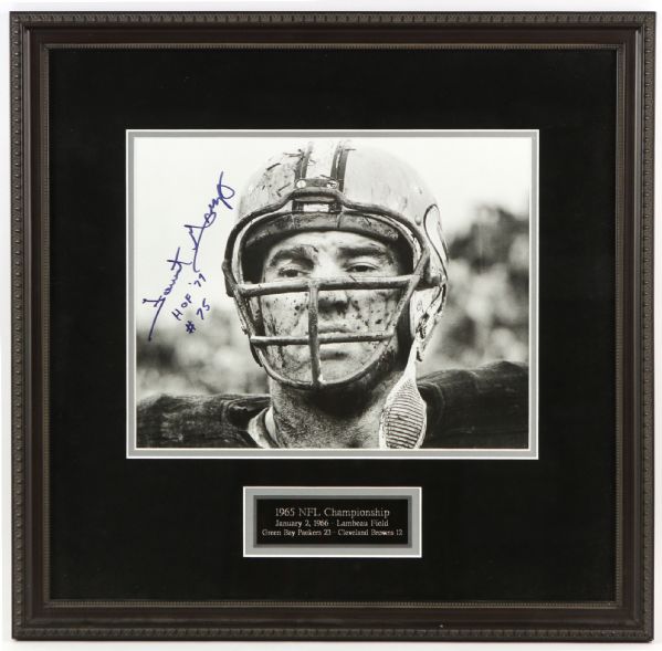 2006 Forrest Gregg Green Bay Packers Signed 21" x 21" Framed 1965 NFL Championship Photo