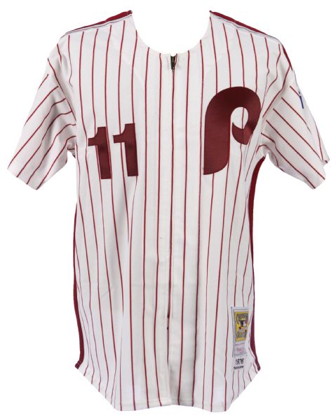 1976 Tim McCarver Philadelphia Phillies Mitchell & Ness High Quality Reproduction Home Jersey