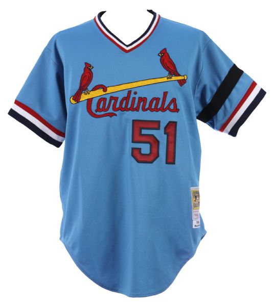 1982 Willie McGee St. Louis Cardinals Mitchell & Ness High Quality Reproduction Road Jersey