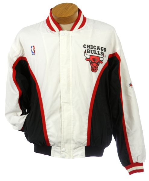 1990s Chicago Bulls Salesman/Fabric Sample Warmup Suit (MEARS LOA)